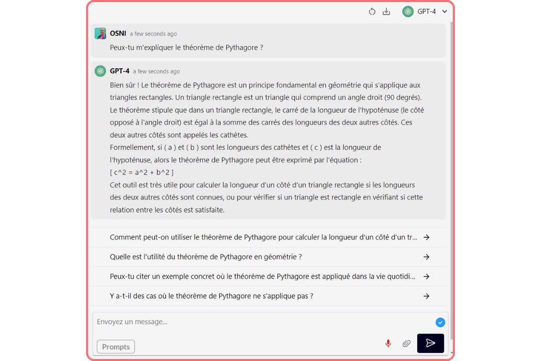 réponse de GPT-4