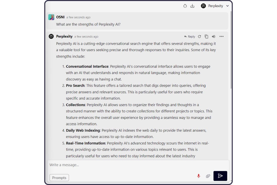 Test of Perplexity AI