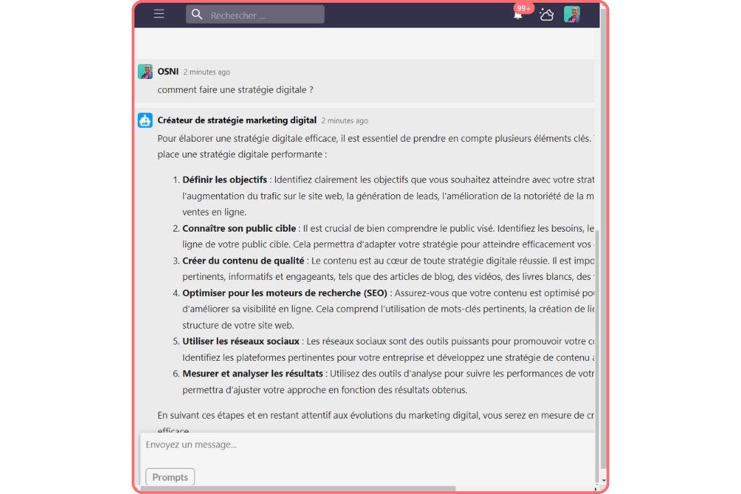 Test du nouveau bot sur Swiftask