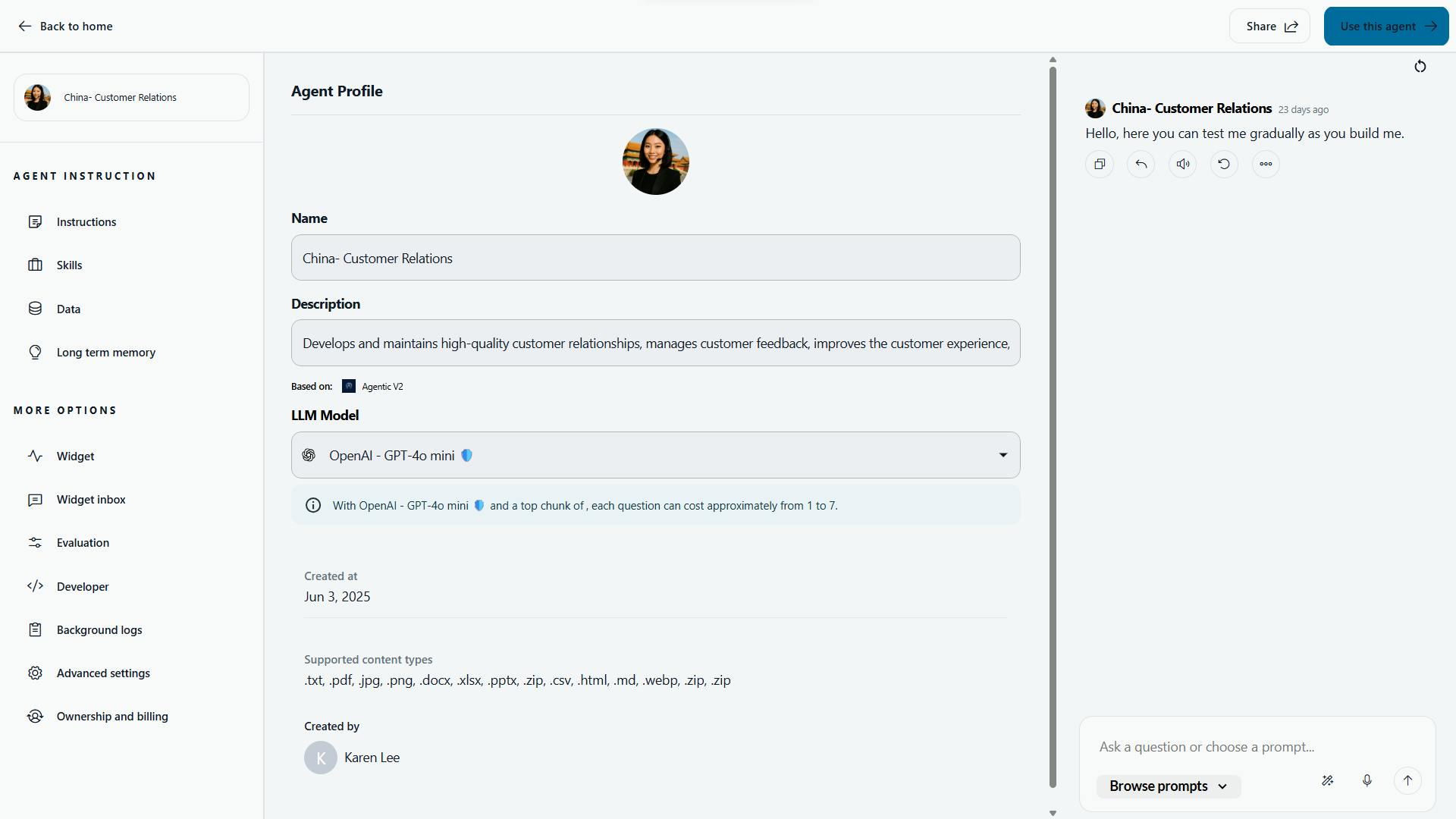 no code ai agent builder