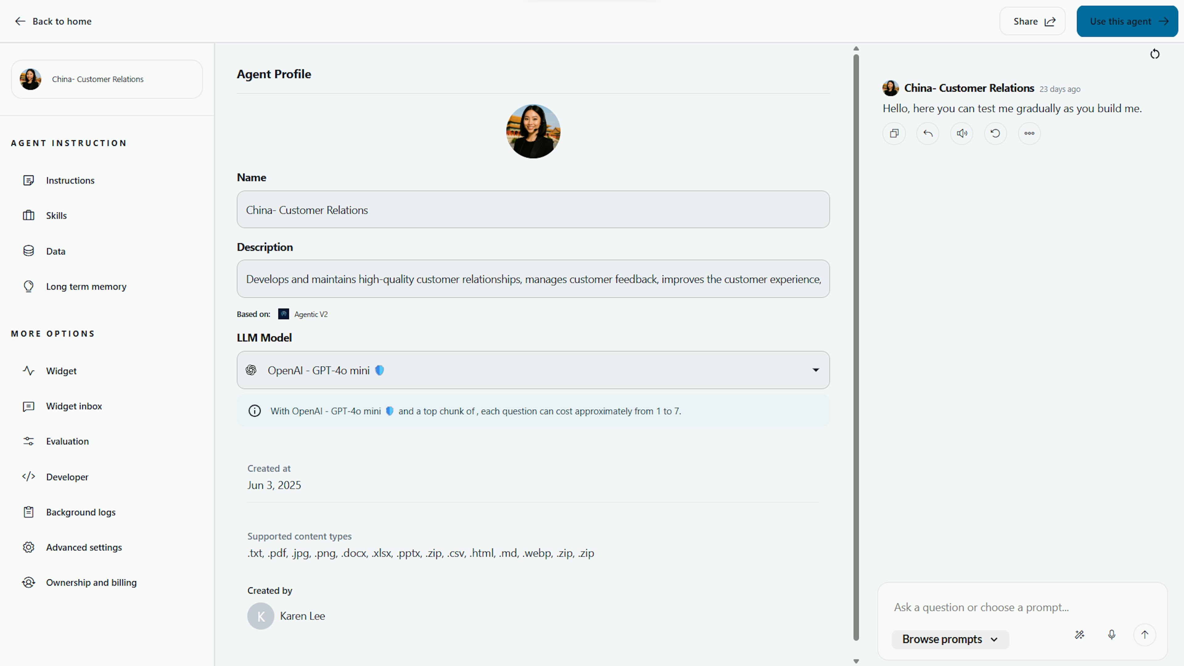 no code ai agent builder