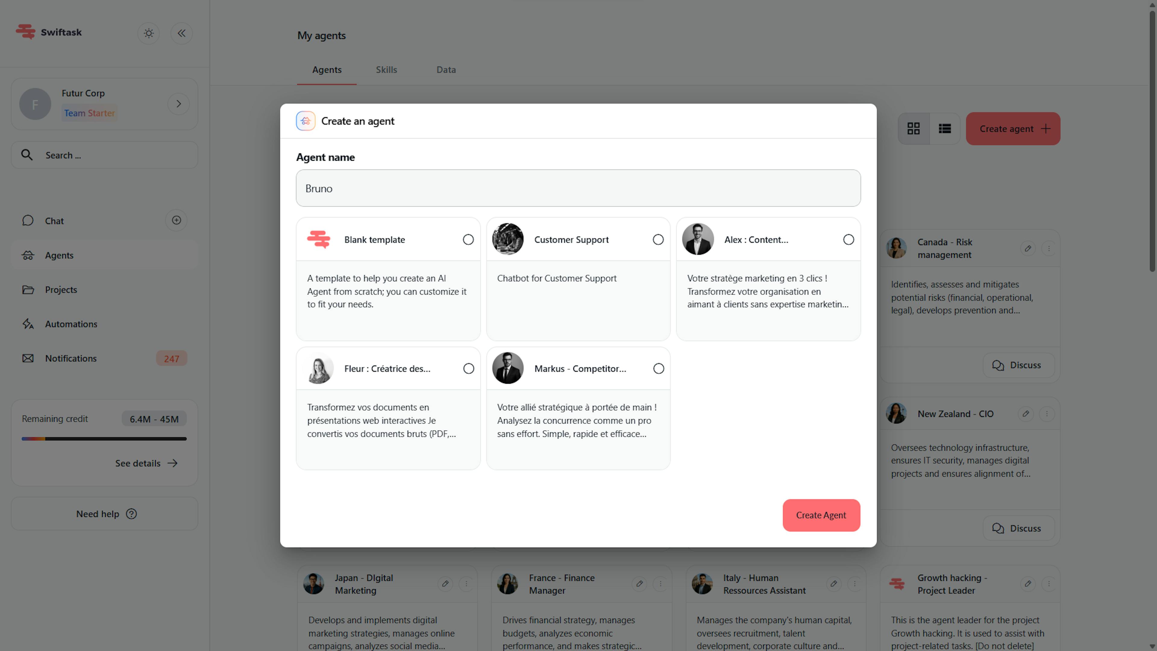 no code ai agent builder