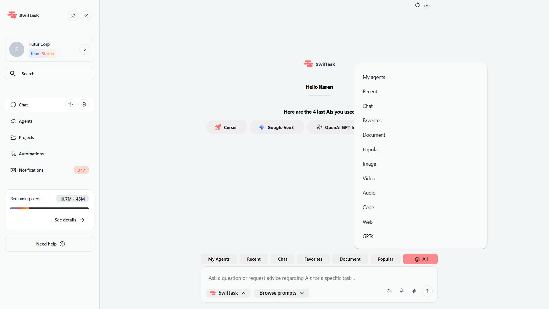 Swiftask vs relevanceai