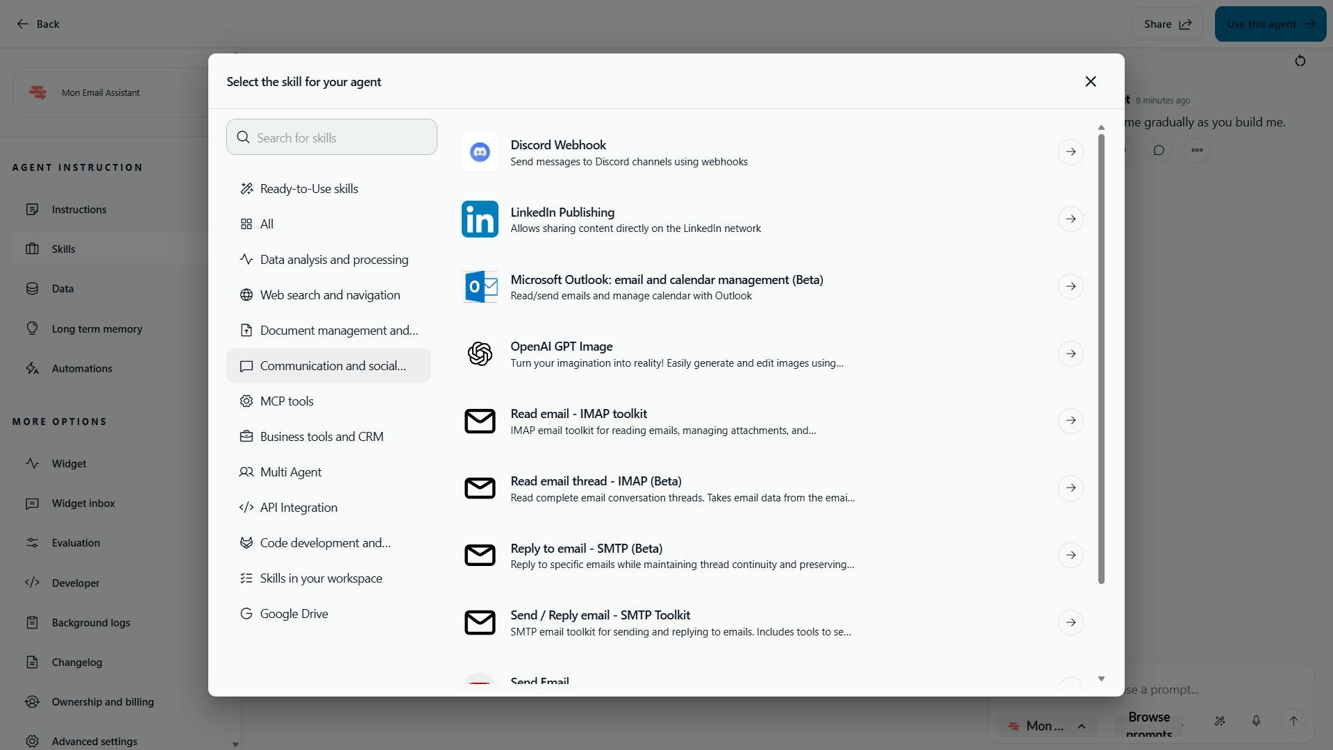 Automatisation email entreprise