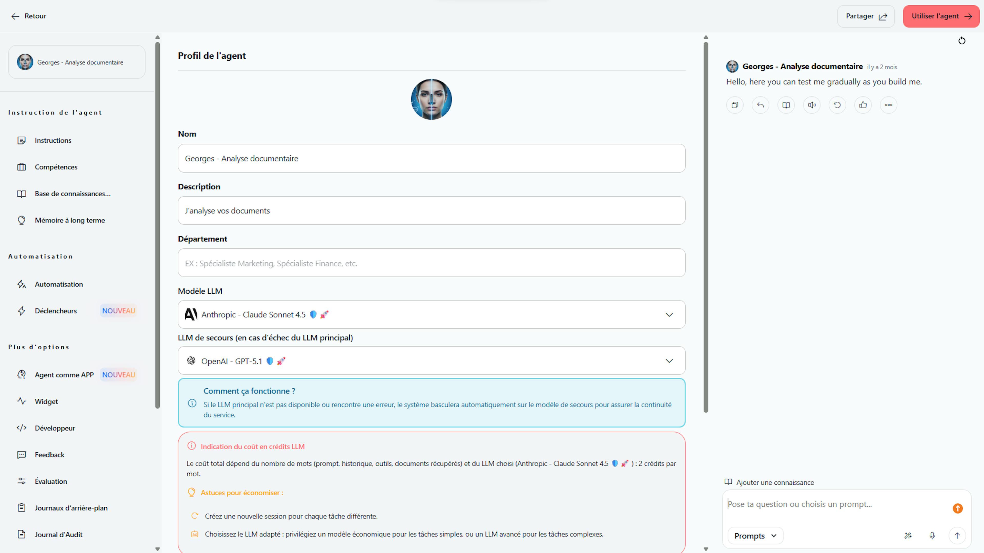 automatisation agent IA