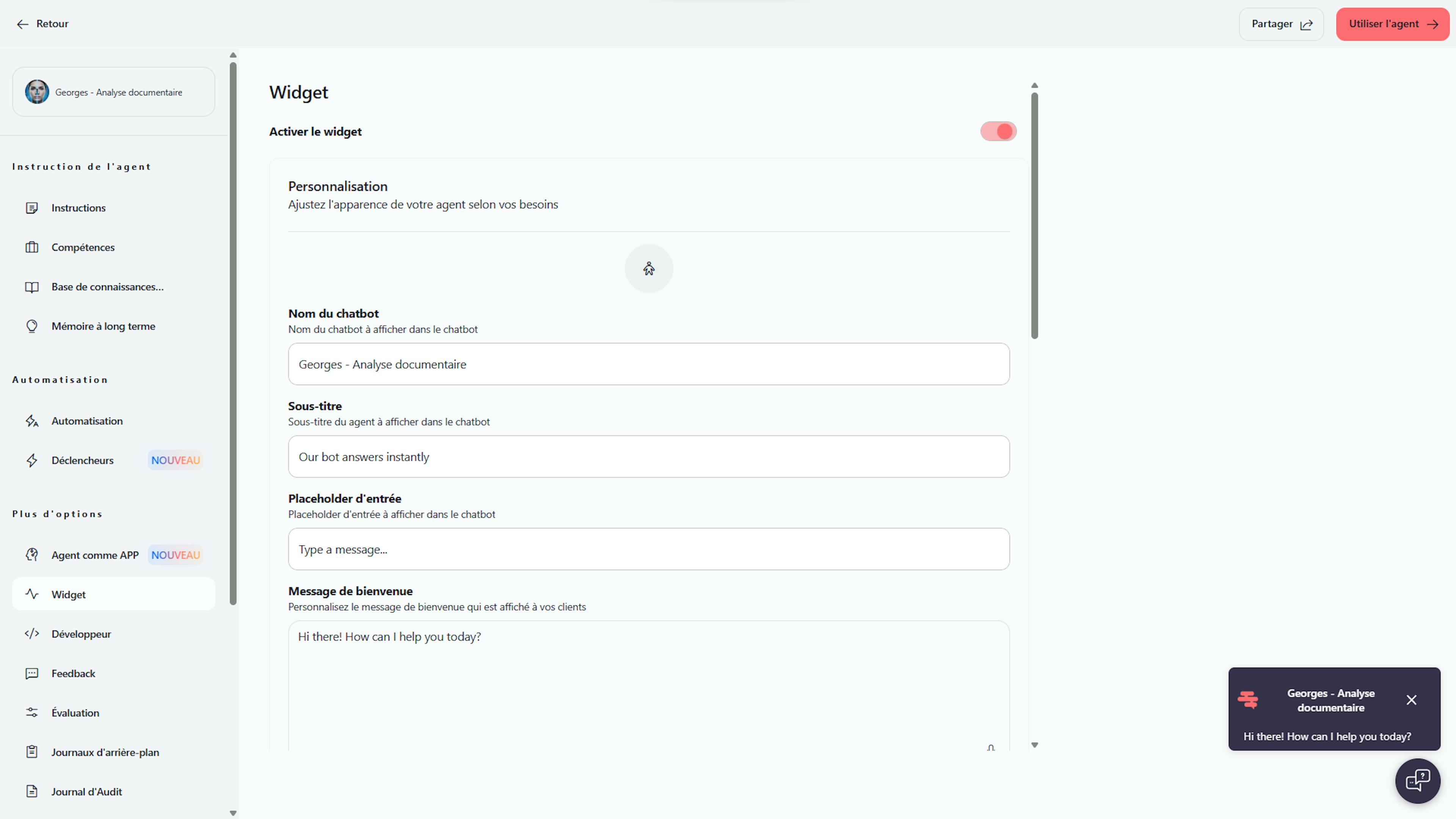 automatisation agent IA