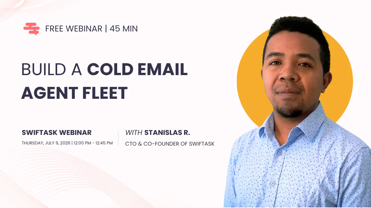 Build a cold email agent fleet.