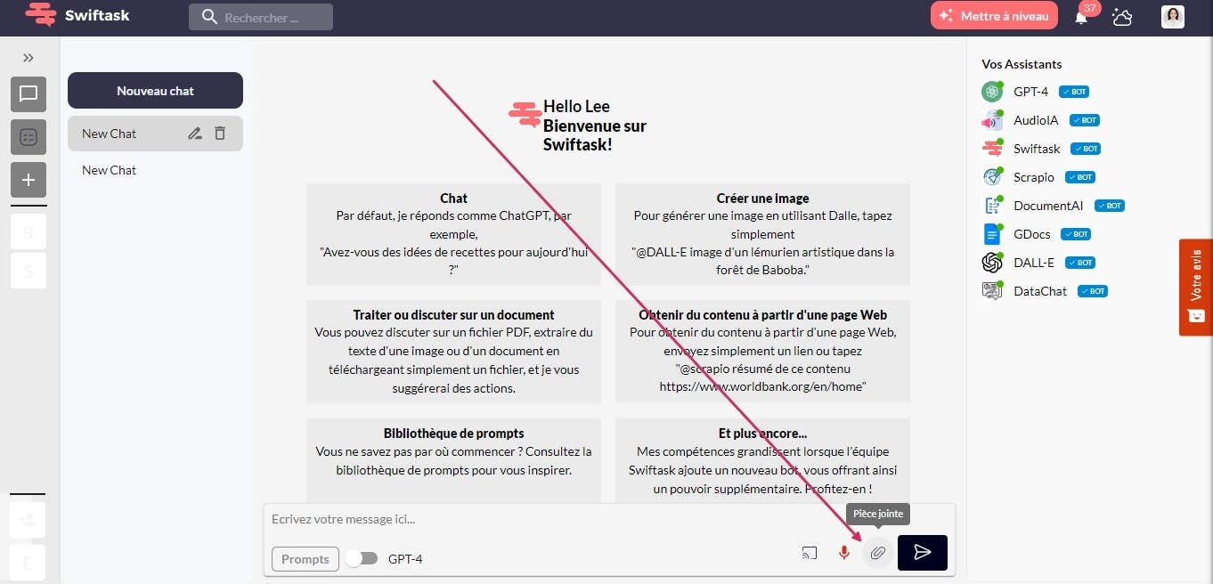 How to import file into Swiftask application
