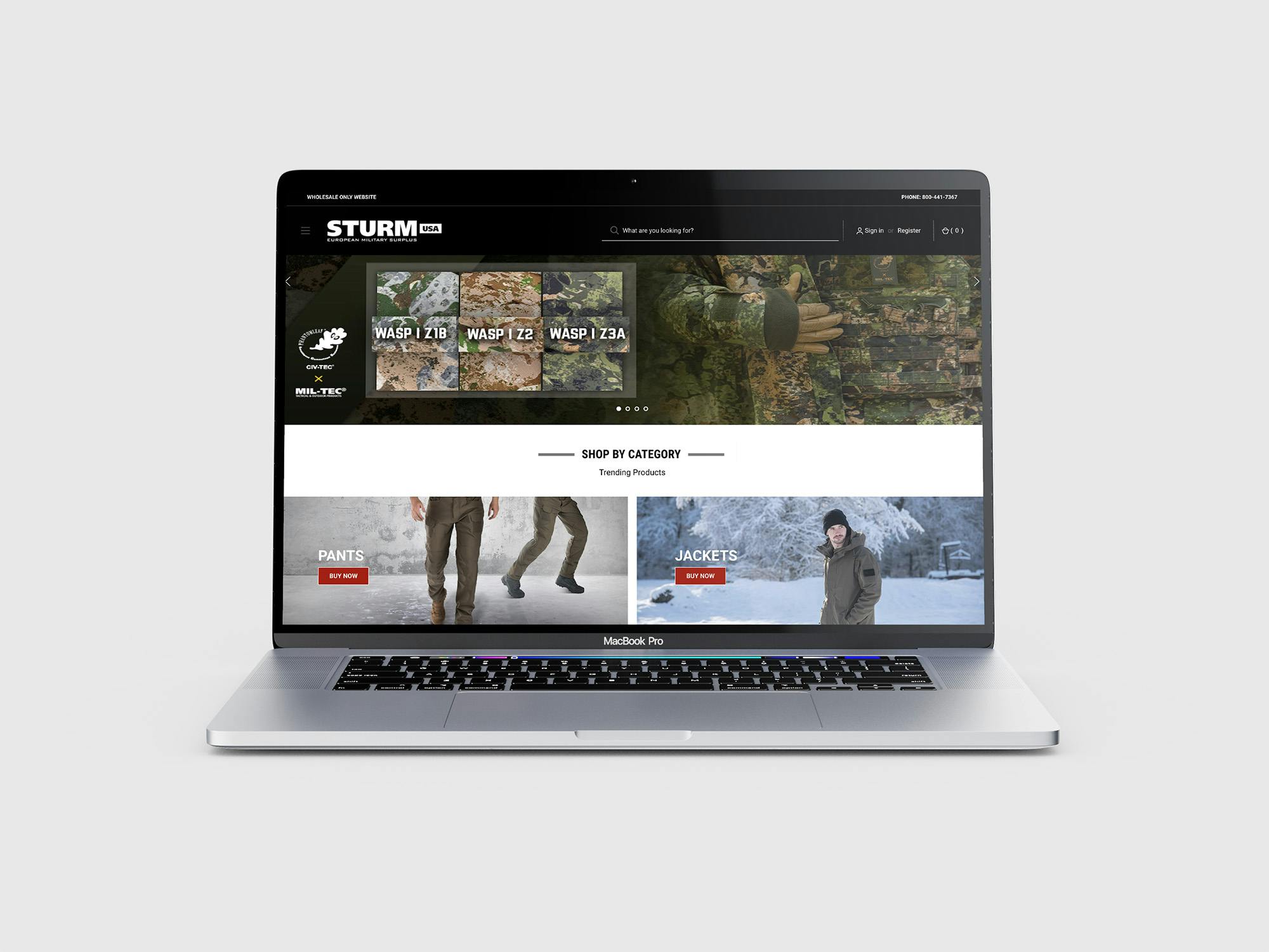 The all-new Sturm Miltec website