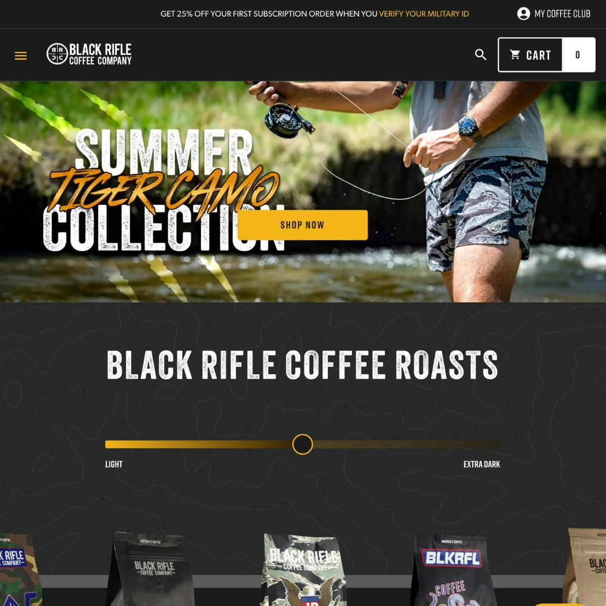 Black Rifle Coffee site example
