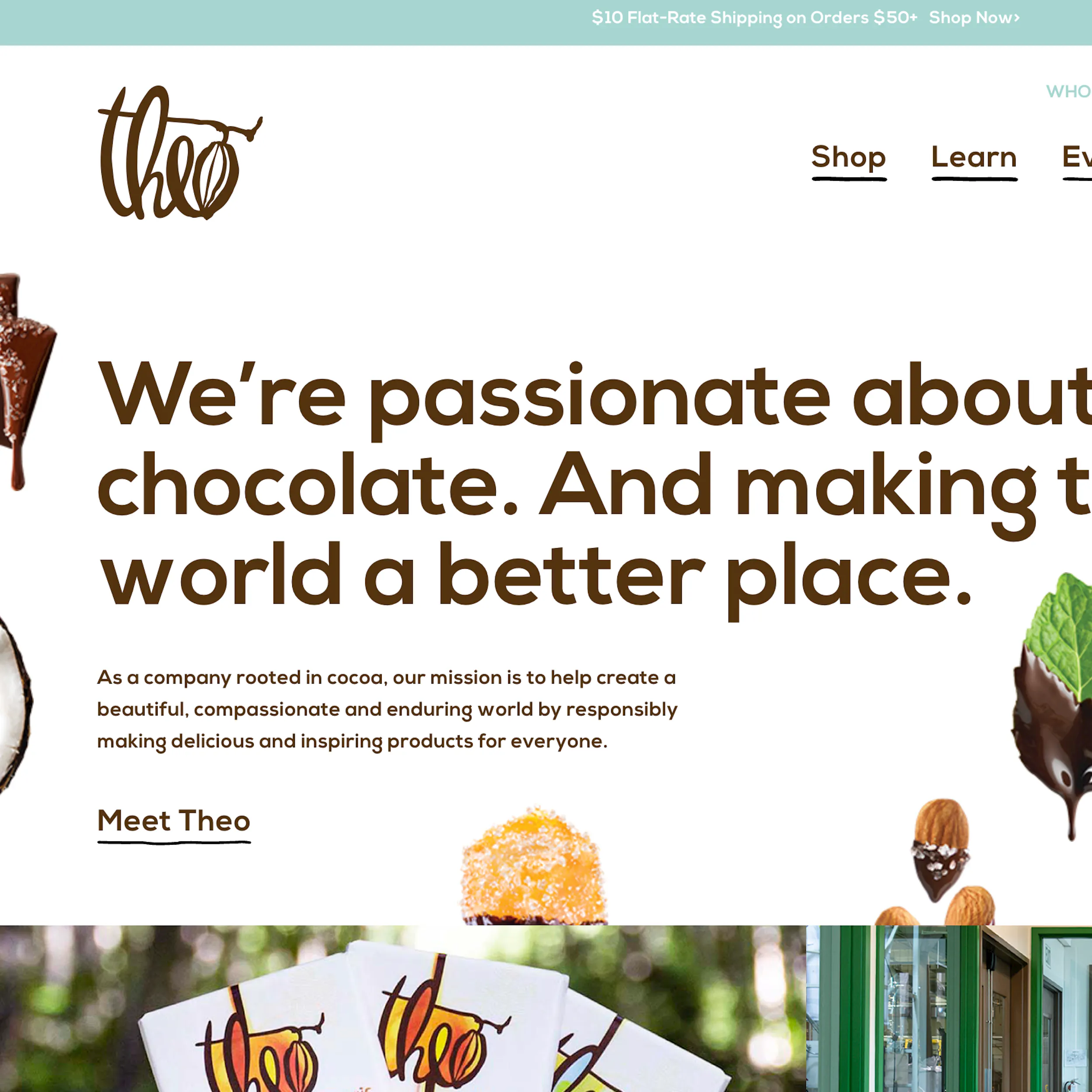 Theo Chocolate - SwiftOtter Case Study Before