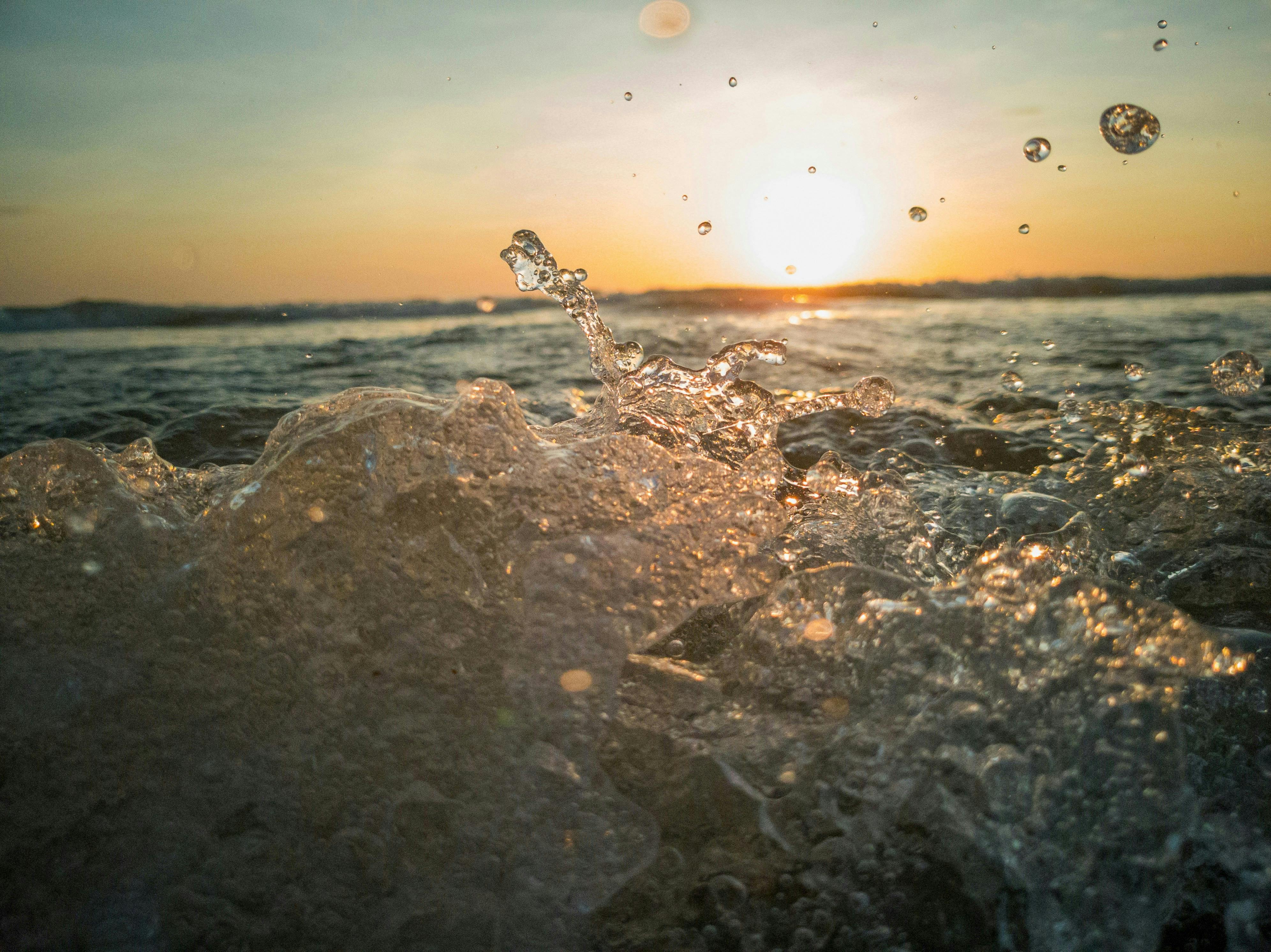 Ocean water splash