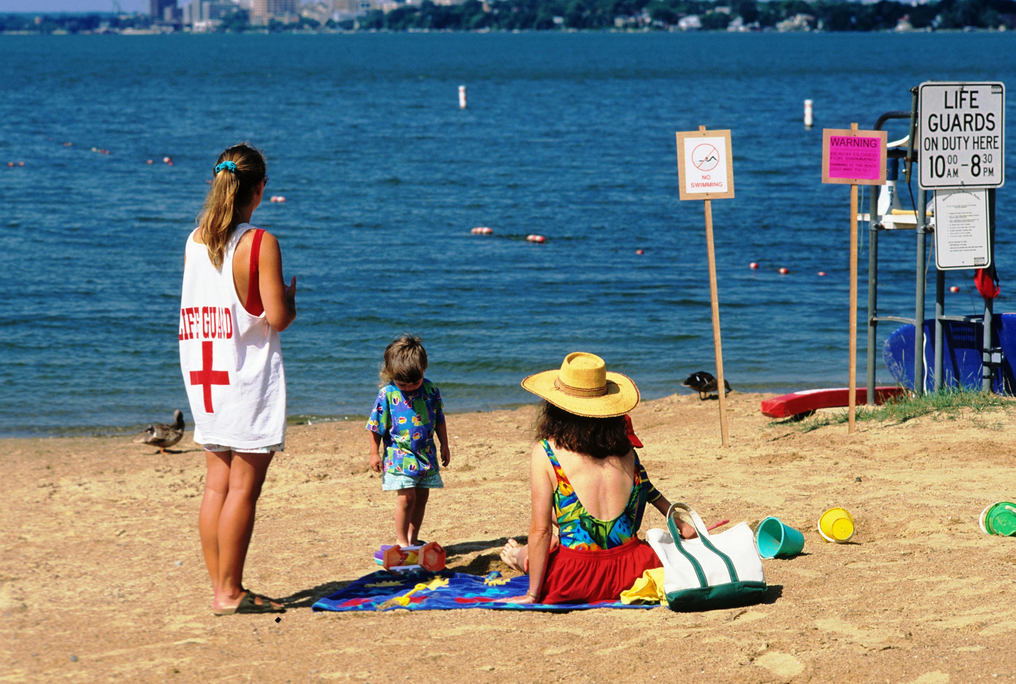 Family enjoying a day at the beach