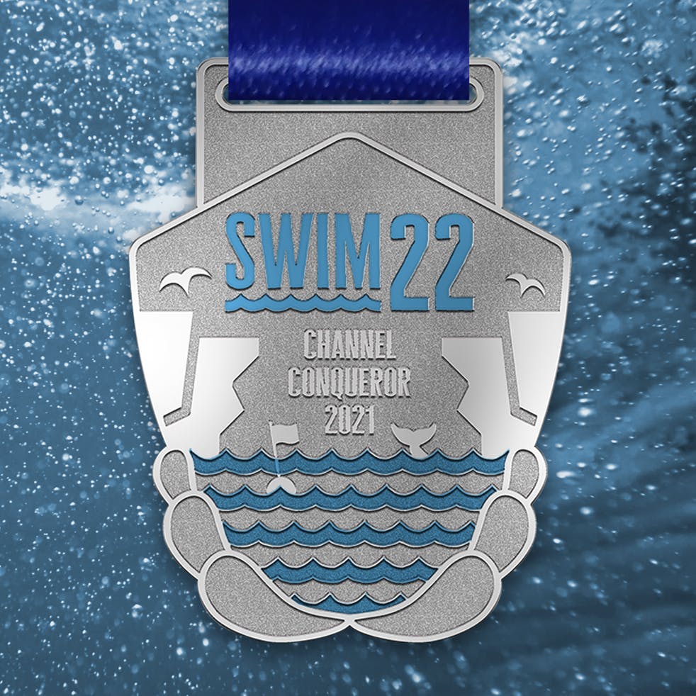 The Swim22 medal