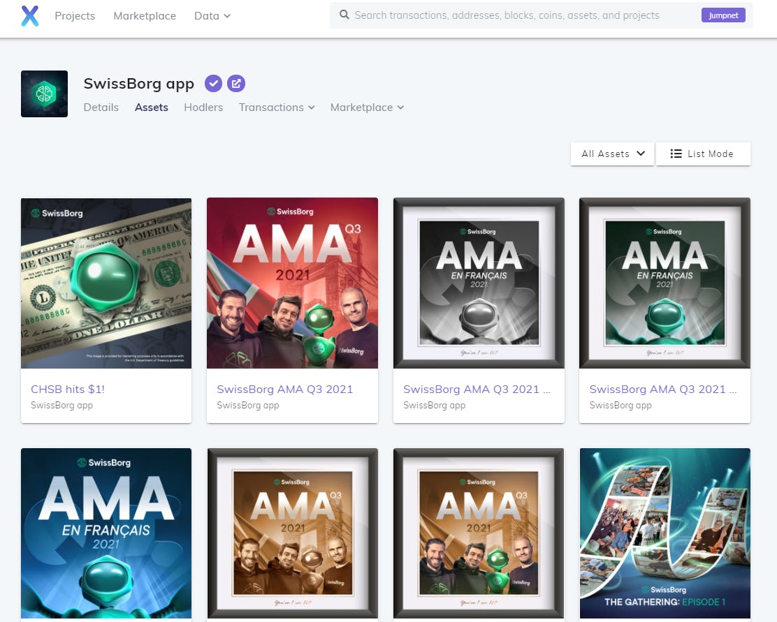 Enjin NFT assets