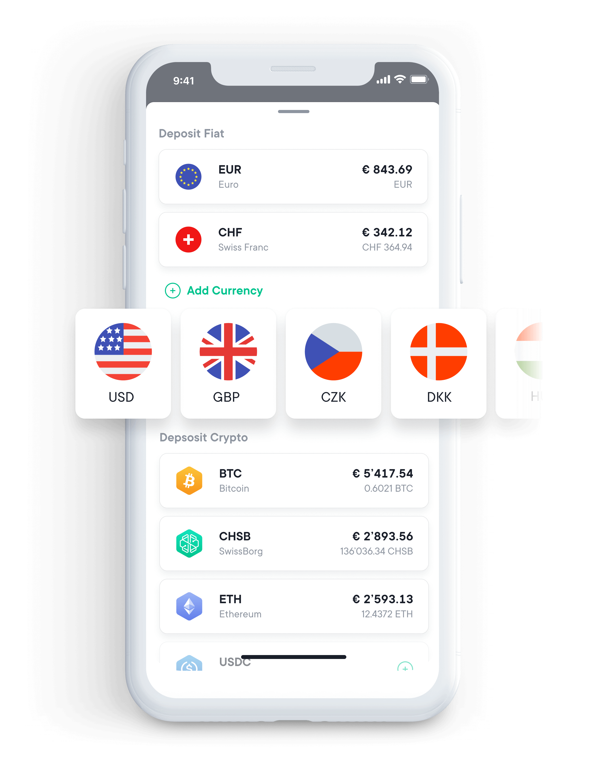 Multi Fiat Swissborg App