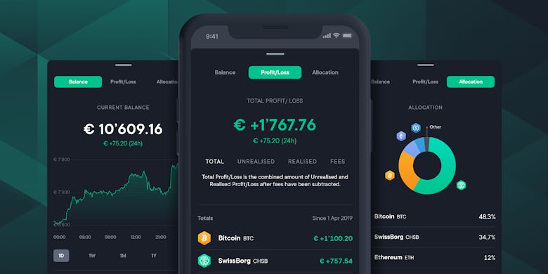 Portfolio Analytics Swissborg App