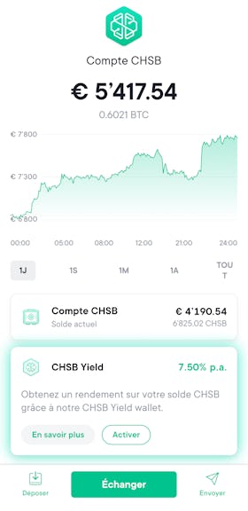 SwissBorg app chsb wallet