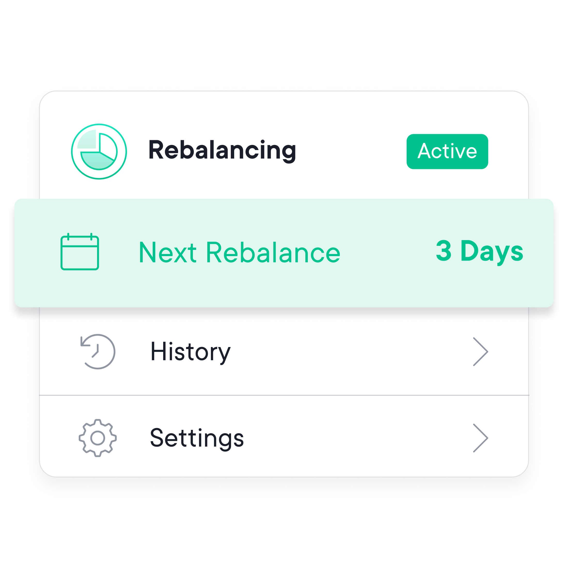 Benefit from the power of rebalancing