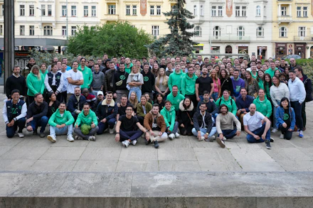 Photo of the SwissBorg team