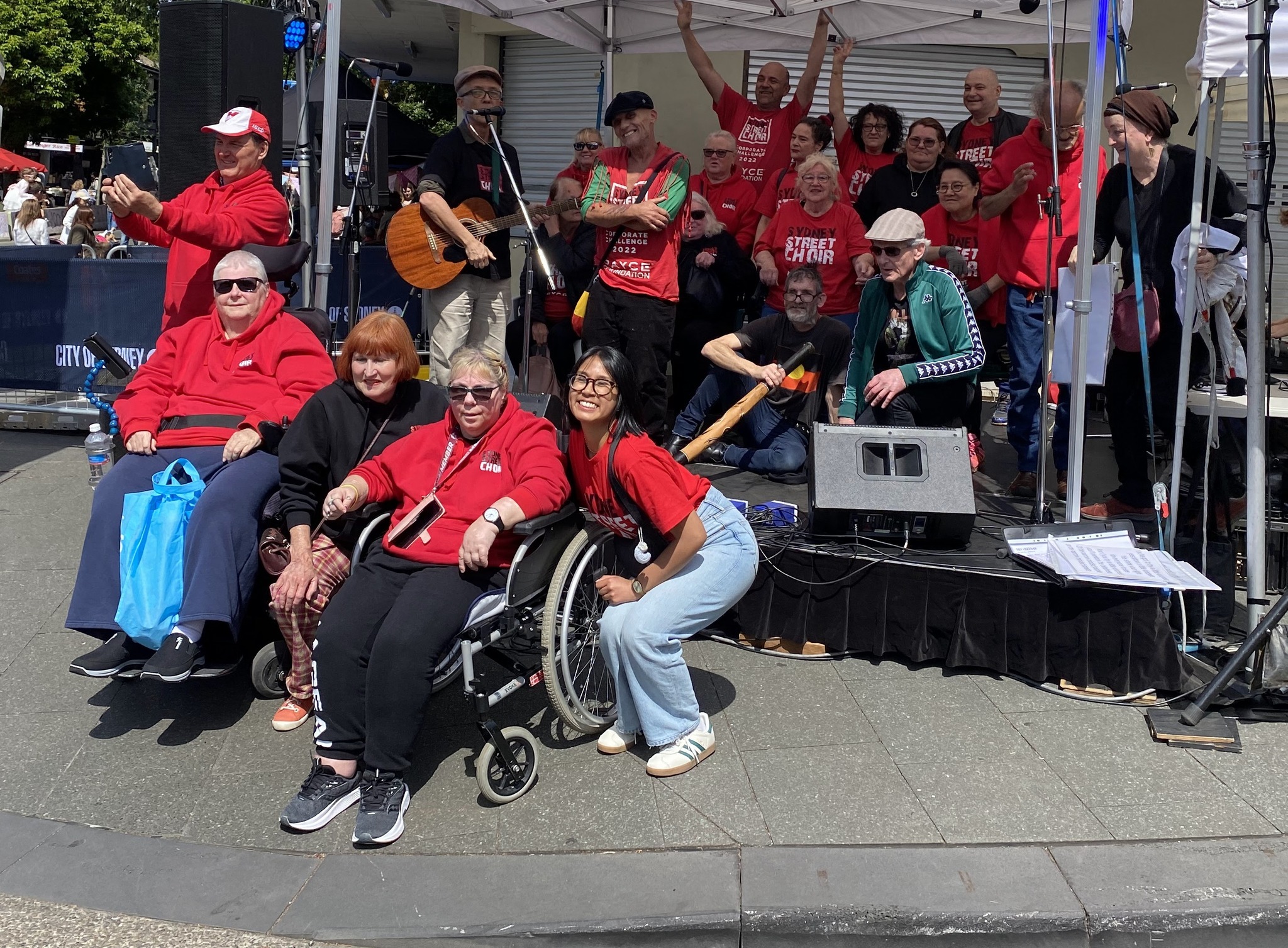 Sydney Street Choir at the Sydney Streets Festival in Glebe