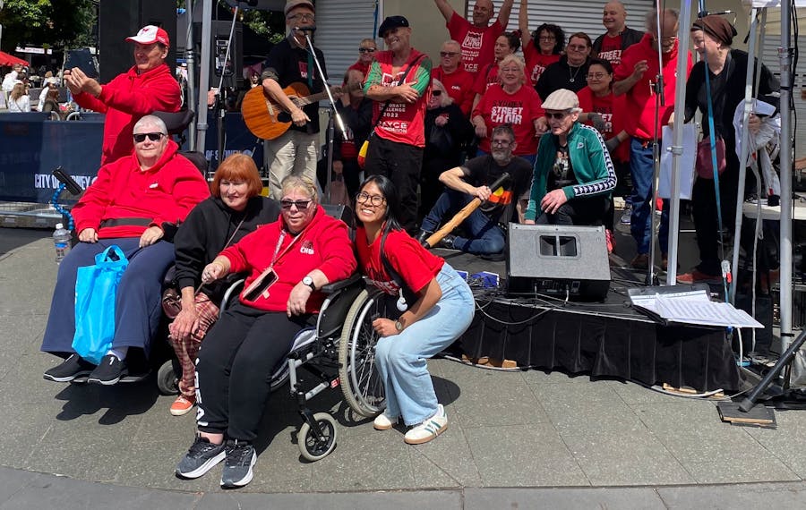 Sydney Street Choir at the Sydney Streets Festival in Glebe