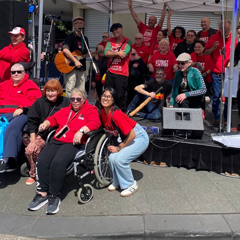 Sydney Street Choir at the Sydney Streets Festival in Glebe