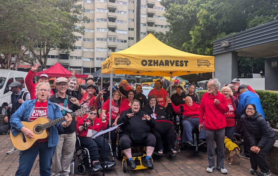 The SSC performing at OzHarvest Waterloo in 2024