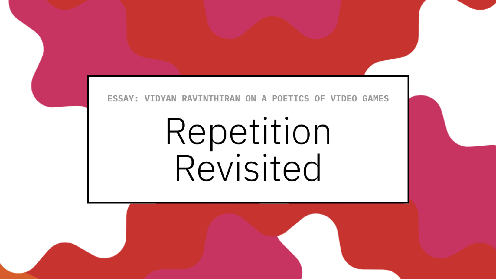 Repetition Revisited | Sydney Review of Books