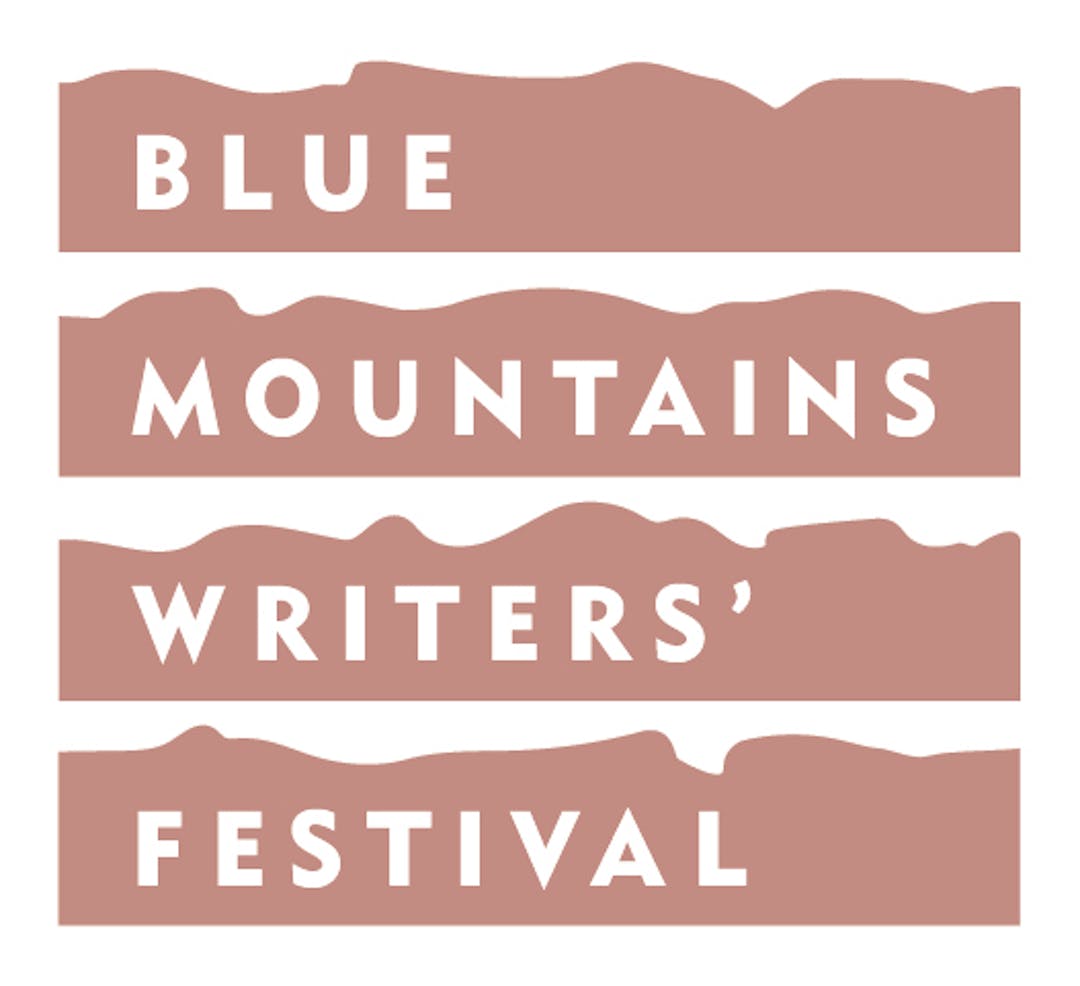 Blue Mountain Writers' Festival White on Pink Background