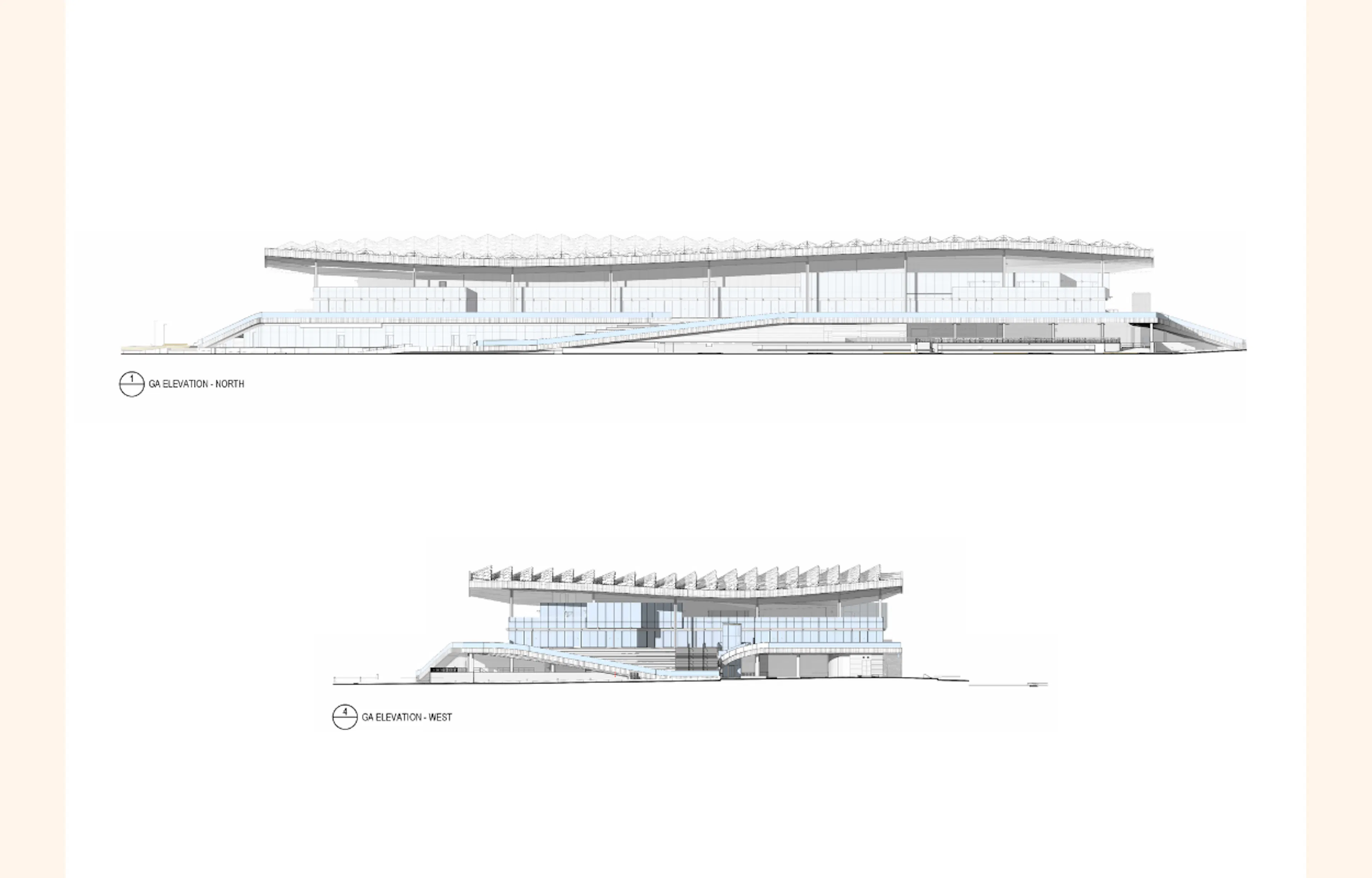 Architectural drawings of new Sydney Fish Market.