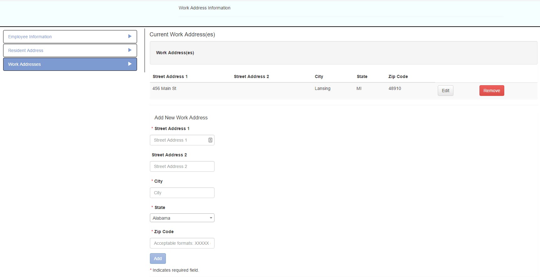 Work Address. Symmetry Tech Tip: The Helper Pages in Symmetry Payroll Forms