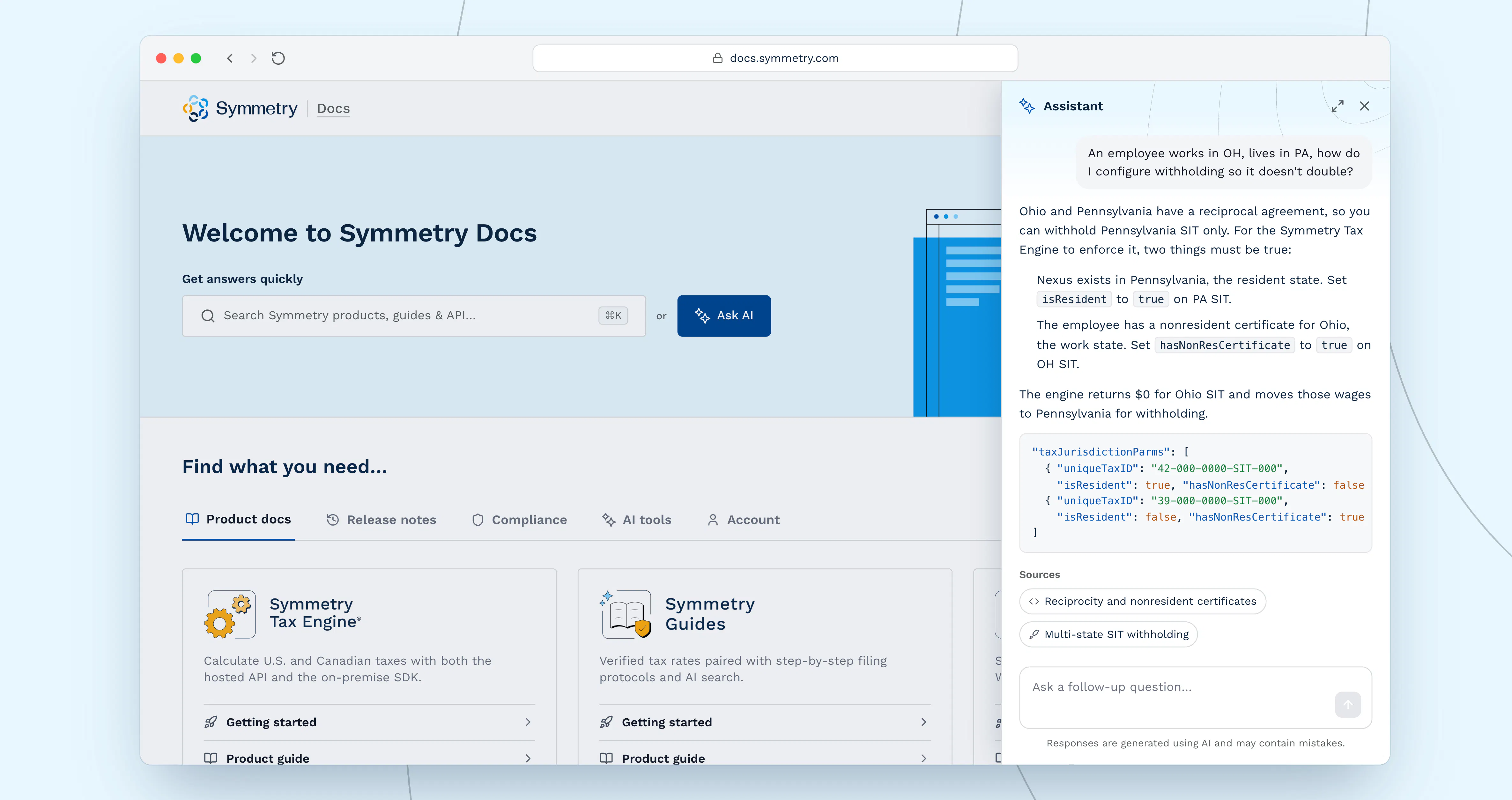 Symmetry Docs Home Page