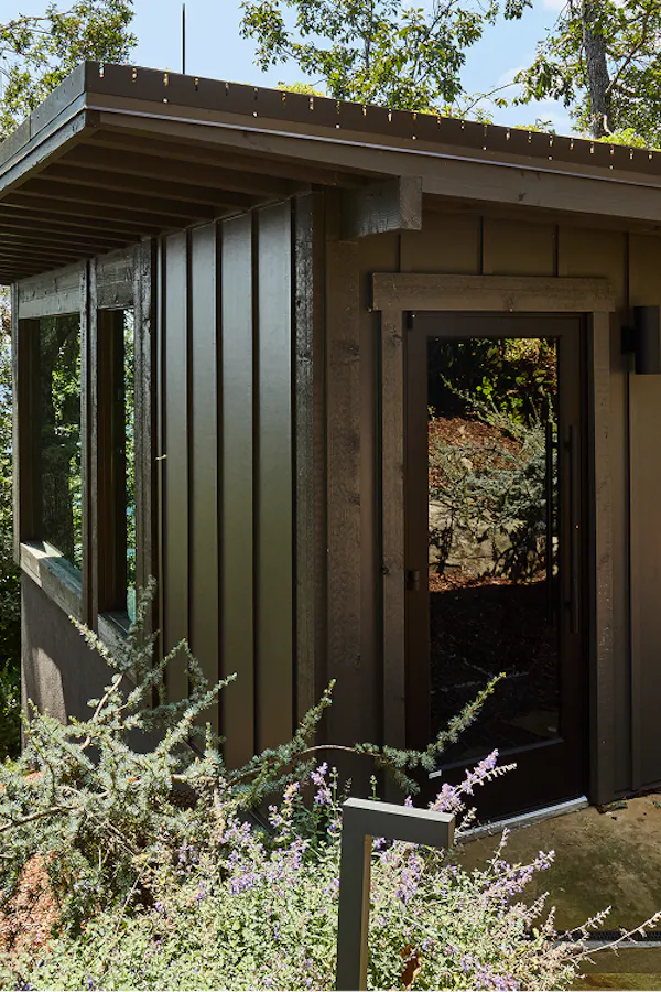 Outdoor sauna build at a Salt Lake City home