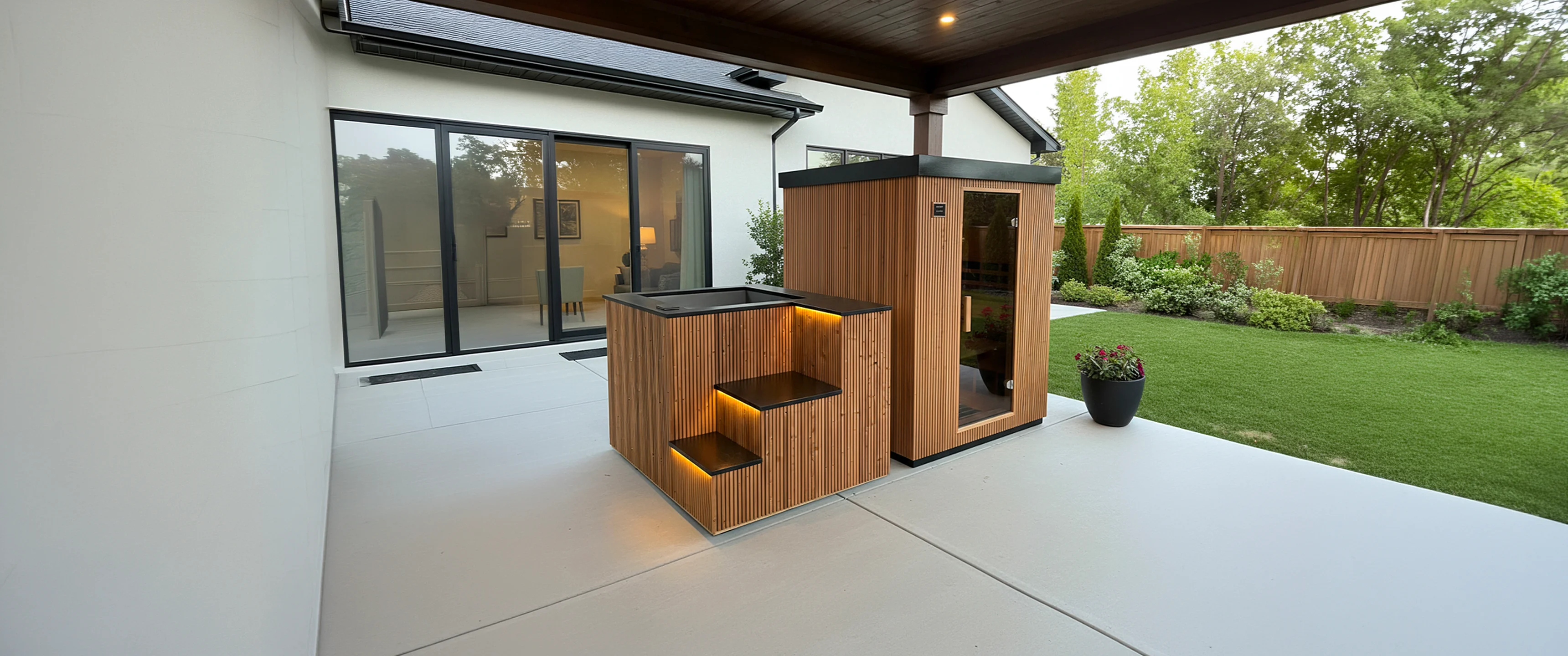 Tiik Cold Plunge Tub & Sauna | Dual Wellness System | Symmetry Sauna