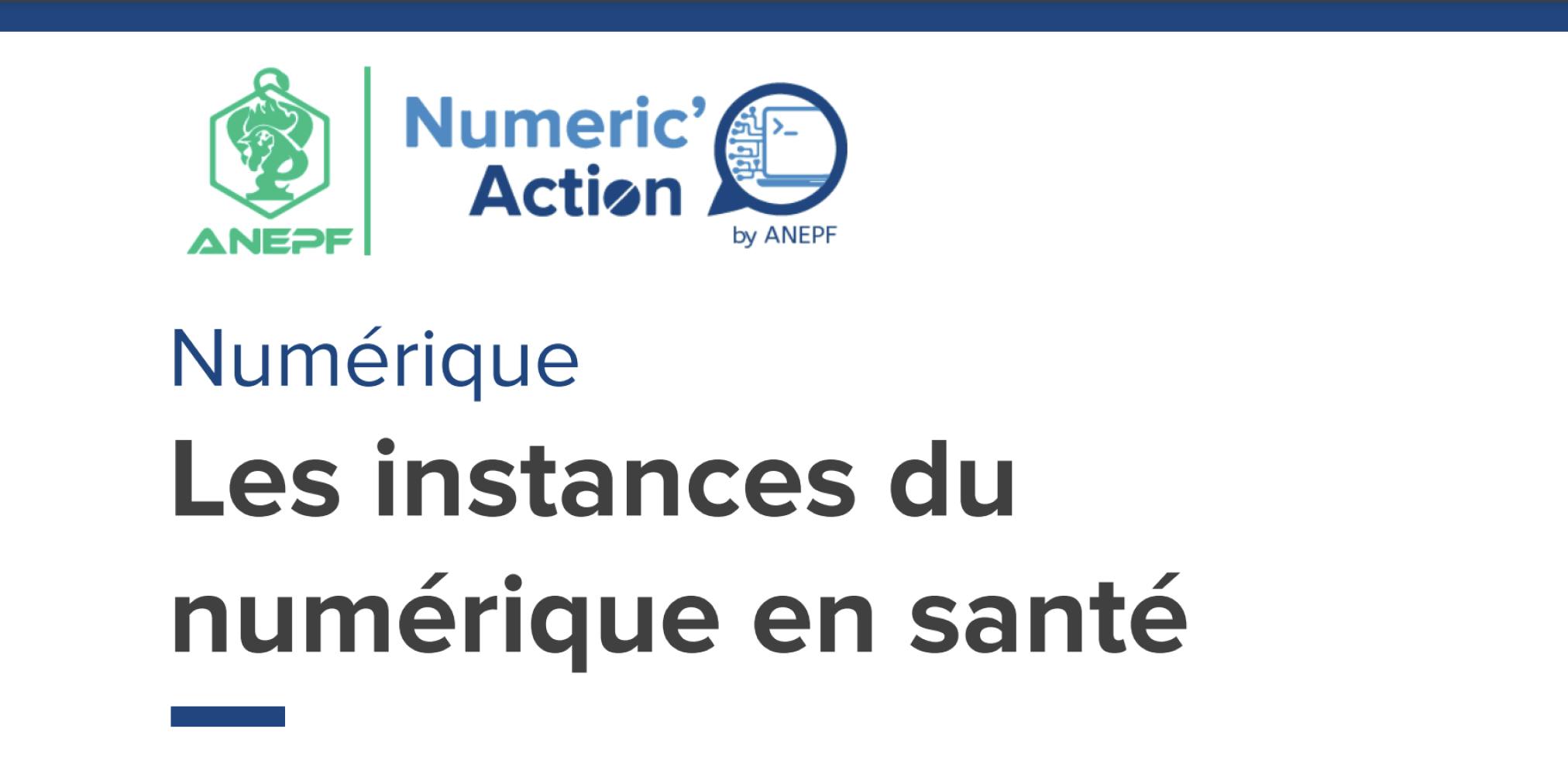 illustration avec le titre de l'article: Les instances du numérique en santé