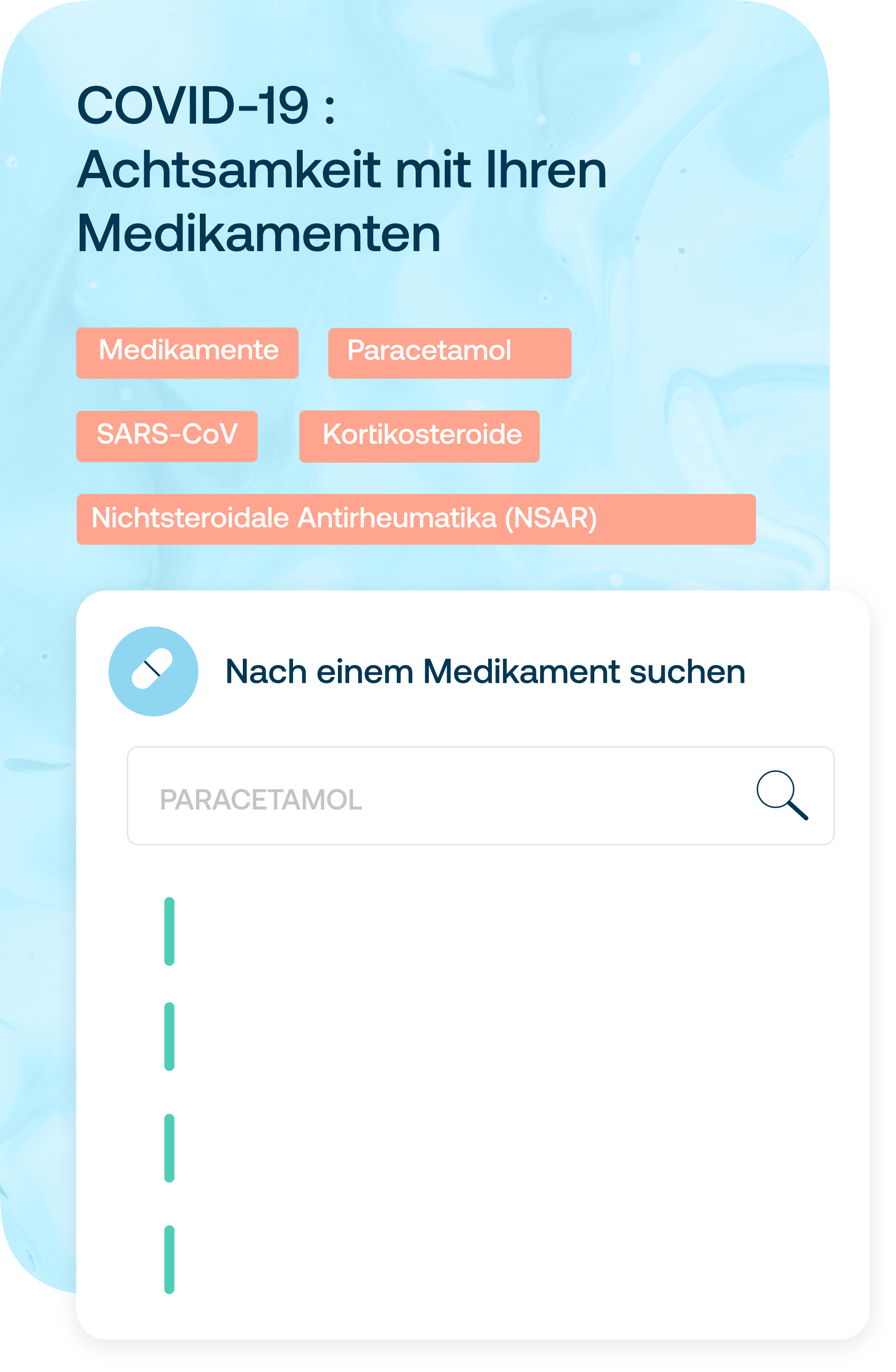 Die Plattform covid19-medicaments.com