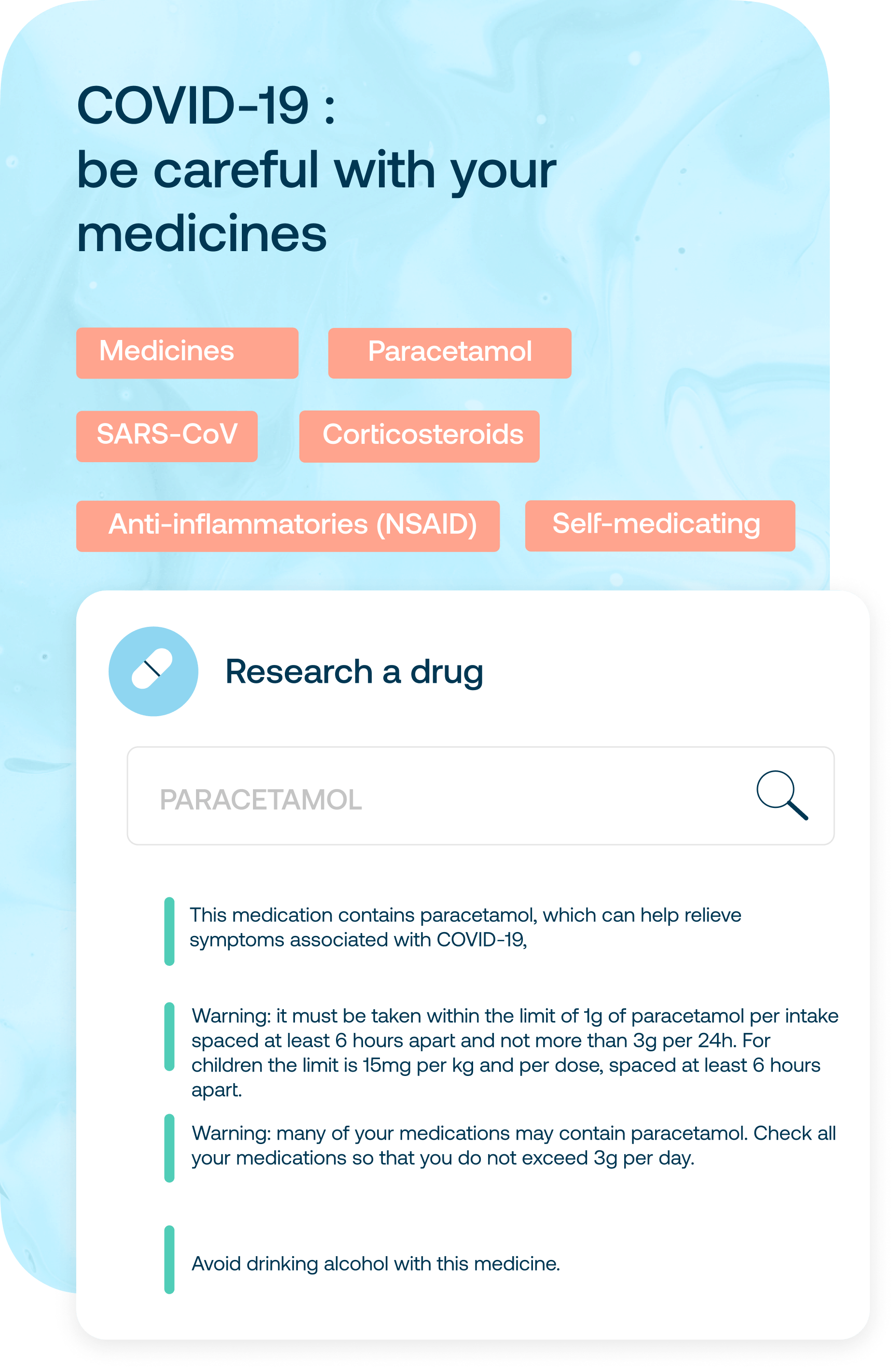 The covid19-medicaments.com platform