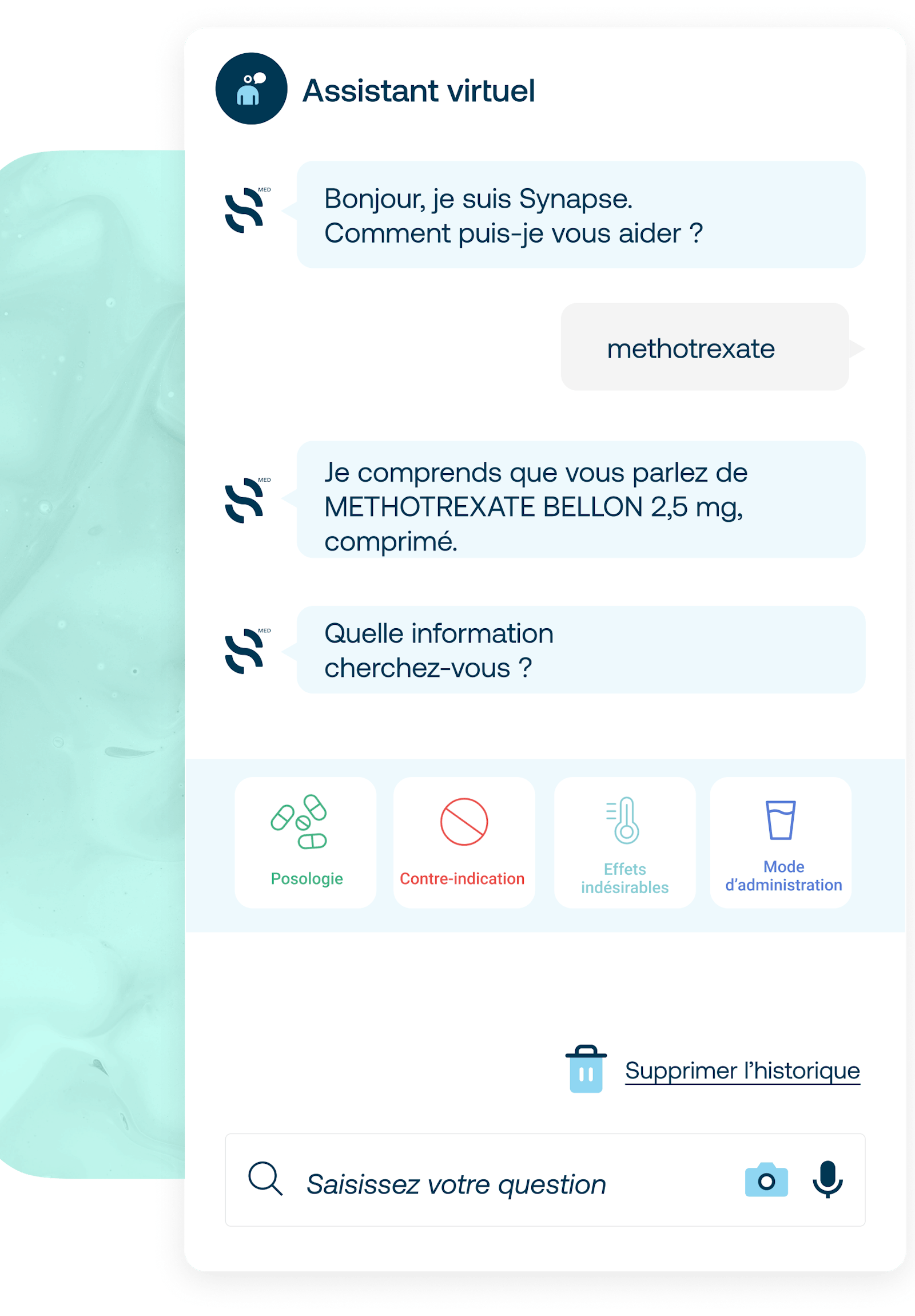 L'assistant virtuel de Synapse Plateforme apporte une information synthétique et pertinente
