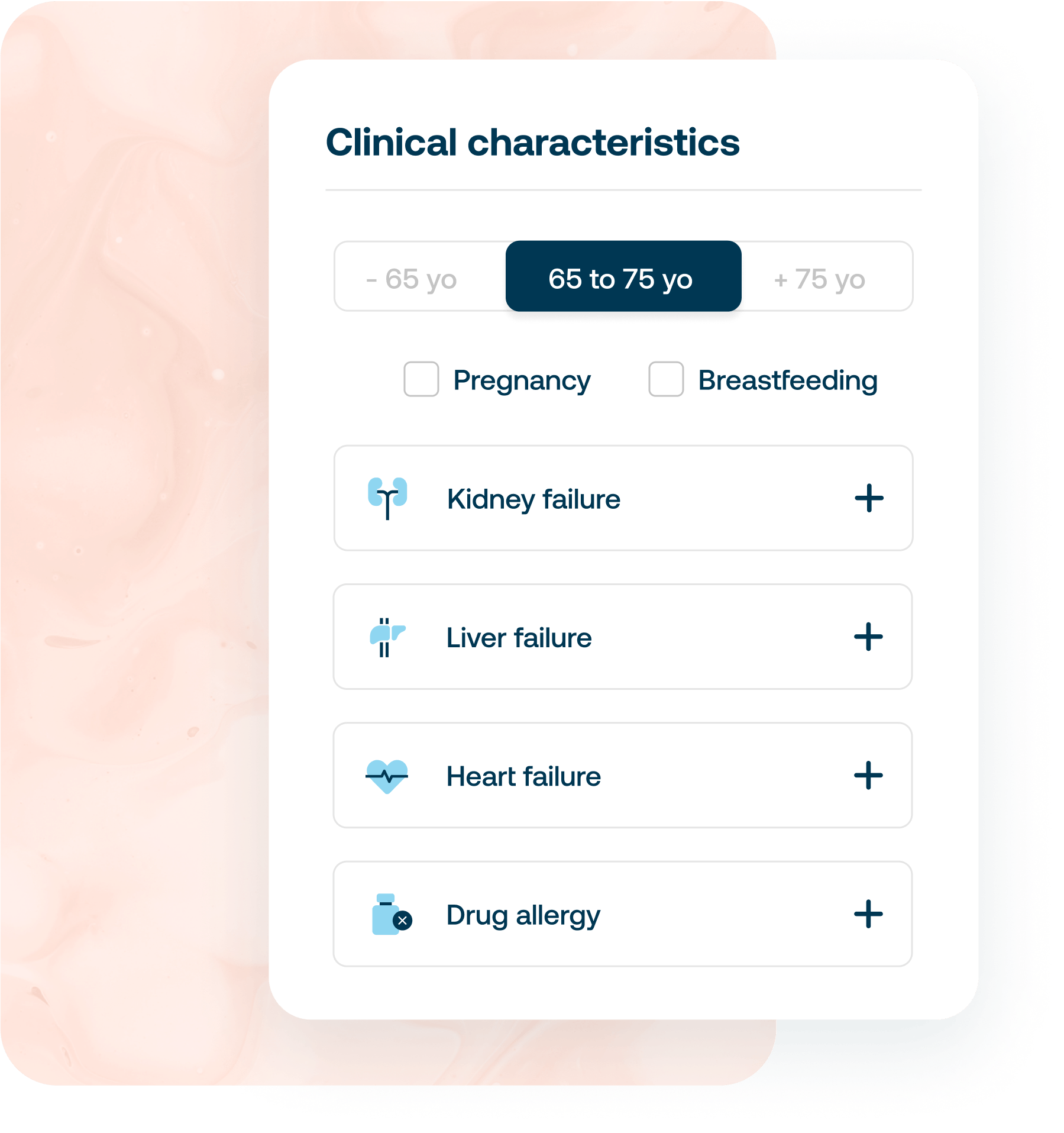 PATIENTS' CLINICAL CHARACTERISTICS