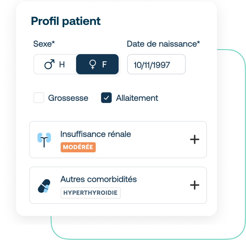 Saisir le profil patient avec Synapse Plateforme