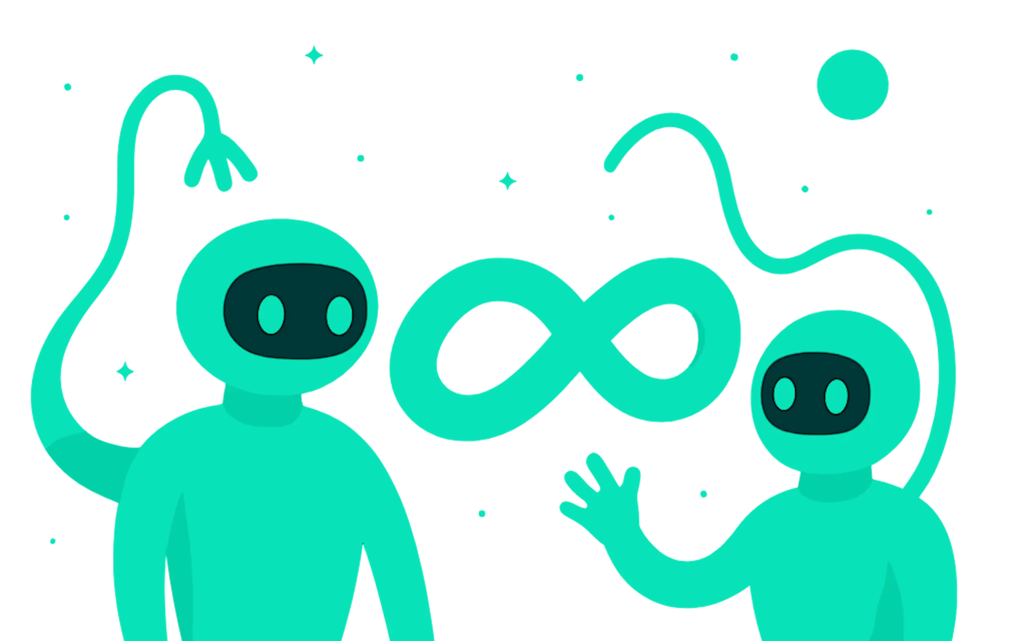 two ai robots of synithia