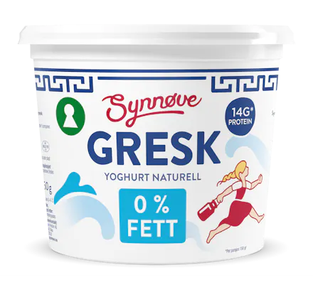 Synnøve Gresk Yoghurt Naturell 0% 750g
