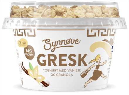 Gresk yoghurt Vanilje og Granola