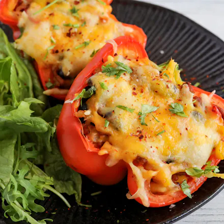 Gratinerte tex-mex-paprika