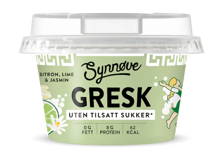 Gresk Uten tilsatt sukker med Sitron, Lime & Jasmin