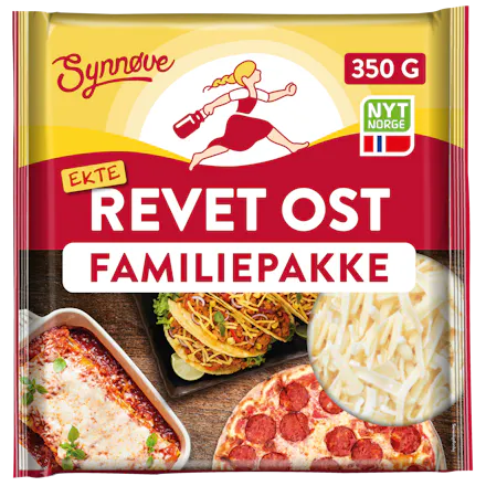 Synnøve Ekte Revet Familiepakke 350g