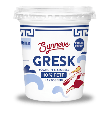 Gresk Laktosefri Naturell yoghurt 10%