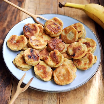 Mini proteinpannekaker med banan