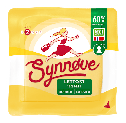 Synnøve Lettost 10%